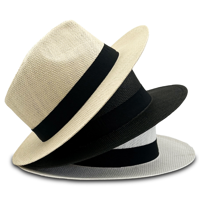 Pita Ireng Lima Suket Fedora Topi Panama