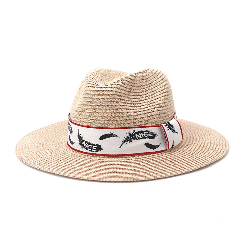 Logo Kustom Mens Fedora Straw Hat