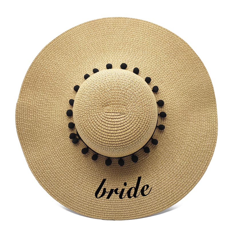 Personalised Honeymoon Bride Ladys Floppy Sun Hat